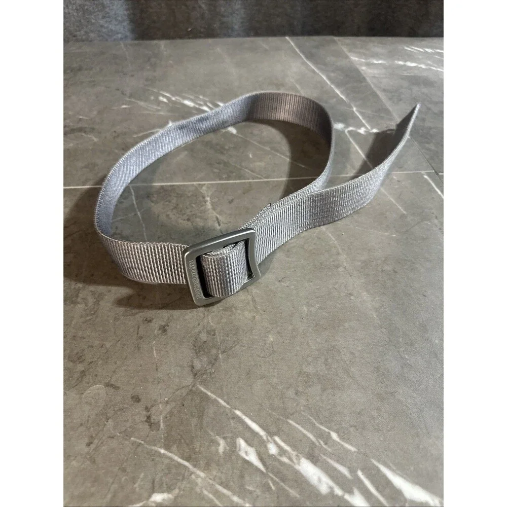 Patagonia Tech Web Nylon Belt 45” Gray Silver Belt One Size Fits Most Adjustable